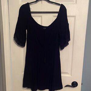 Black Short cover up dress